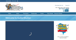 Desktop Screenshot of guttershutter.com